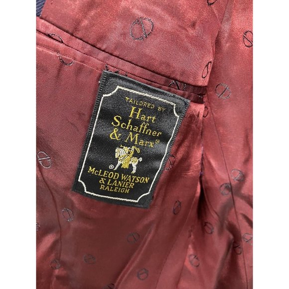 Christian Dior / Hart Schaffner & Marx VTG navy blazer 38R* - Picture 6 of 7